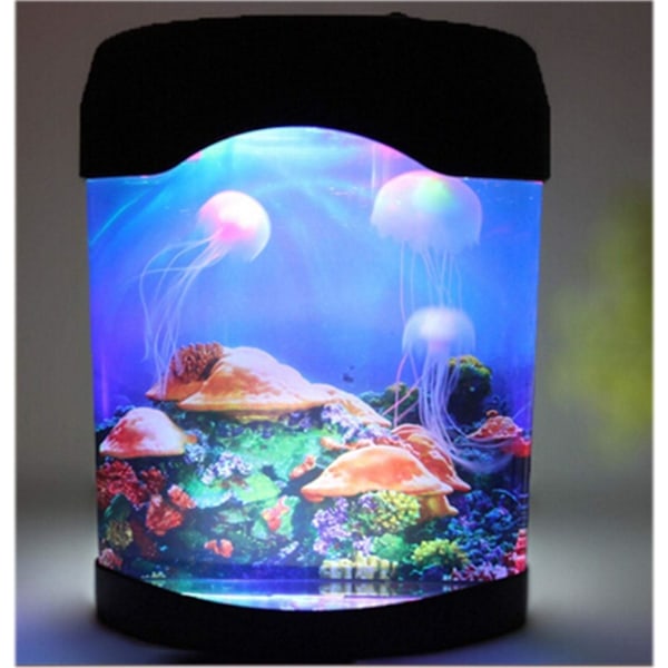 Maneter Kunstig LED Akvarie Lys Maneter Akvarium Nattlampe Dekorasjon