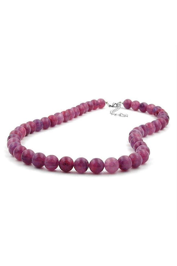 Halsband Pärlor 10mm Lila-lila 80cm - Gl01504-80