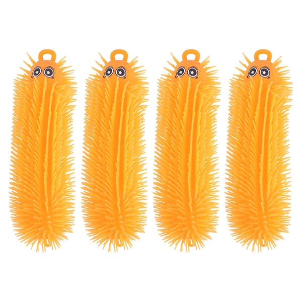 4 st Luminous Caterpillars Leksaker Light-Up Leksaker Barn Bebisleksaker Squeeze Leksaker