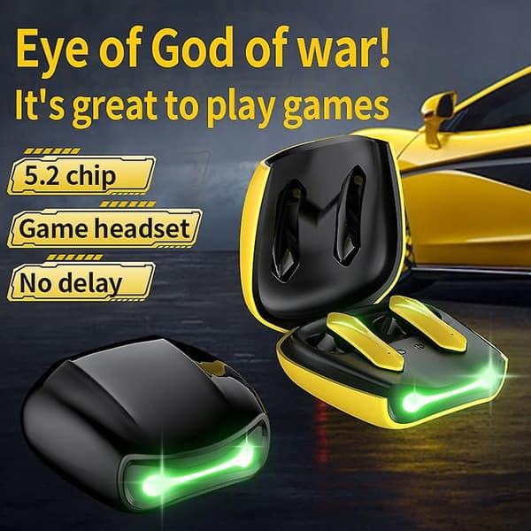 Bluetooth-headset Tws trådløst headset Bluetooth 5.2 headset profesjonelle gaming ørepropper Hifi stereo touch-kontroll hodetelefoner headset B