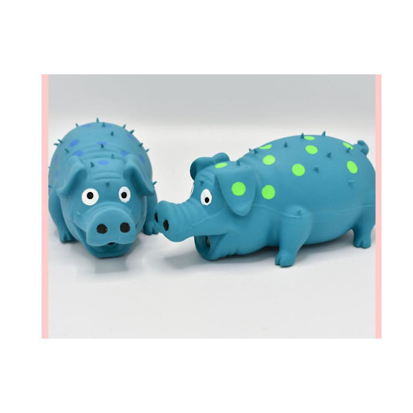 Latex grisande grisljud leksak hund leksak, spuakig hund leksak, kläm gris leksak för hundar, gris hund leksak som oinkar, gris hund leksak 8\"$spuakig gris hund leksaker, 1 pack g