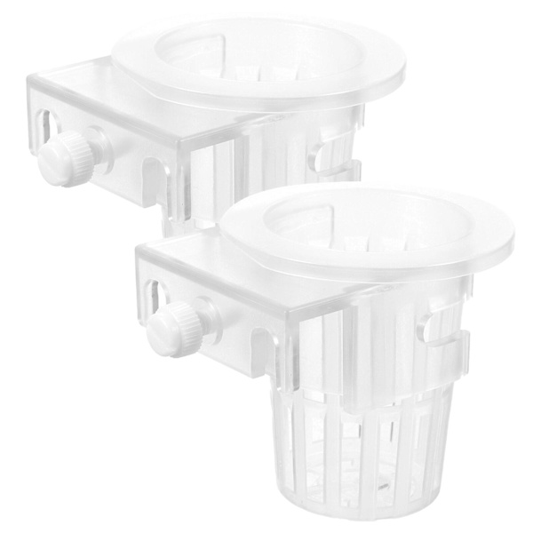 2 kpl vesikasvikorit Hydroponinen kasvikiinnityskori Akvaarion kasvitelinekori Kasviverkko (8,3 x 7 cm, läpinäkyvä)