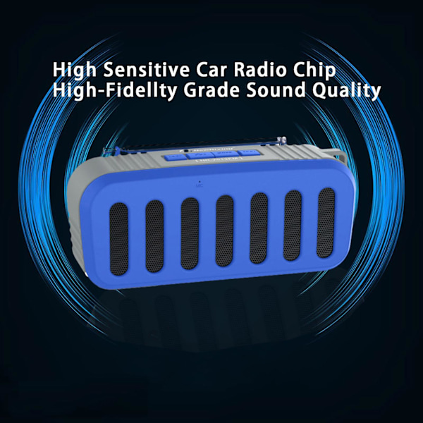 Bluetooth-højttaler Radio Trådløs Udendørs Sports Bærbar Stereo