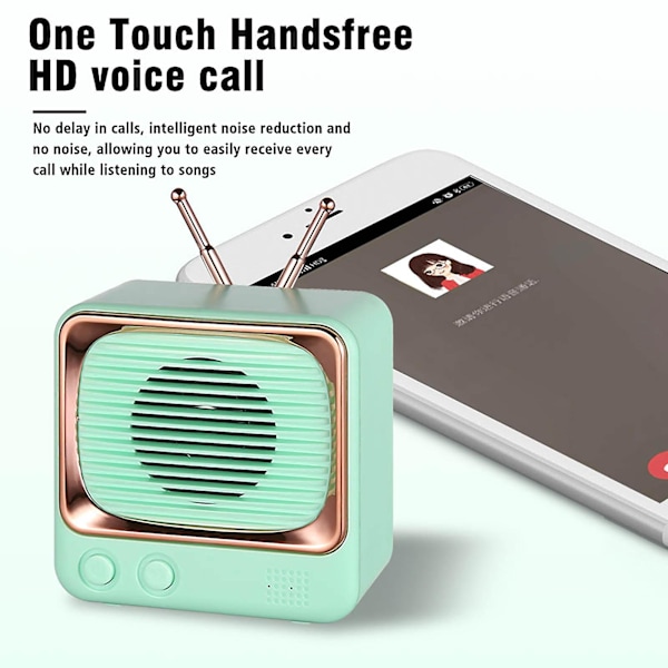 Højttalere Bluetooth Trådløs Retro Bluetooth Højttaler Trådløs Vintage Lille Højttaler Stereo Lyd Håndfri Opkald Til Smartphone Hjem