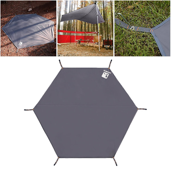 Tältfotspår Pu2000mm Utomhus Campingtält Presenning För Mark 220x260cm