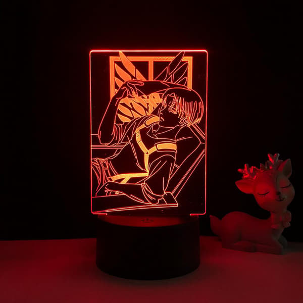 3D Anime Karakter Nattlys Illusjonslampe Fjernkontroll
