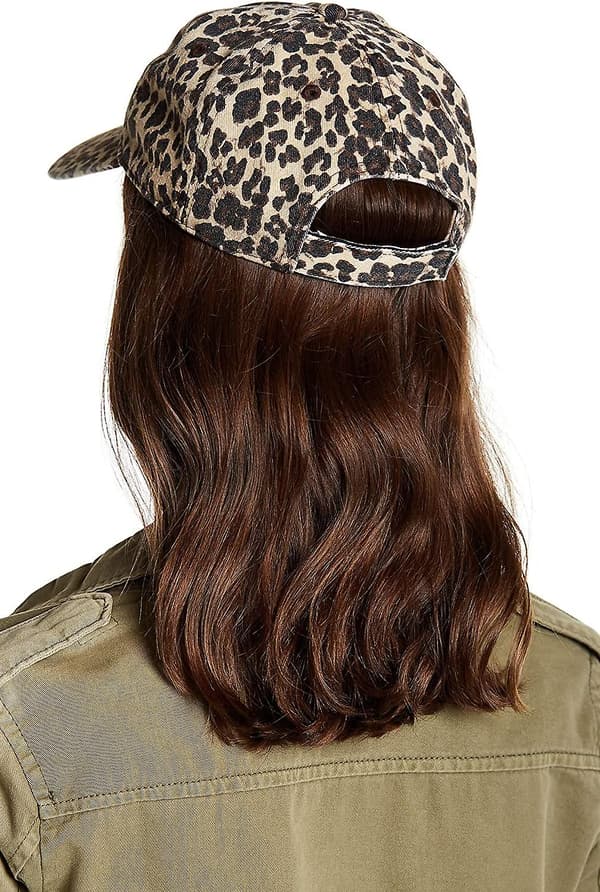 Leopardmønstret Baseball Cap Justerbar Bak Kvinner Jenter Bomull Hat Med Matchende Hoop Øredobber