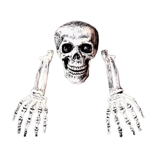 Grusom Halloween Hodeskalledekorasjon Halloween Tilbehør