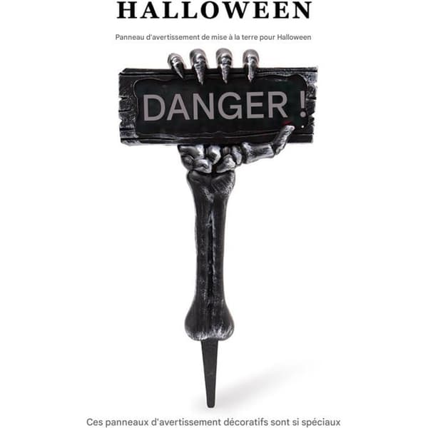 pc Halloween-skylt Trädgårdsdekoration Realistisk Skrämmande