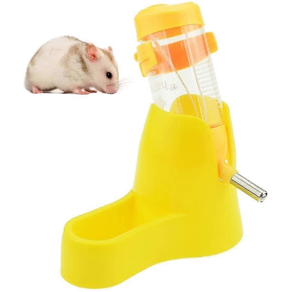 3-i-1 Hamsterhängande Vattenflaska Djur Automatisk Dispenser Med Bas För Dvärghamster Mus Råtta Igelkott