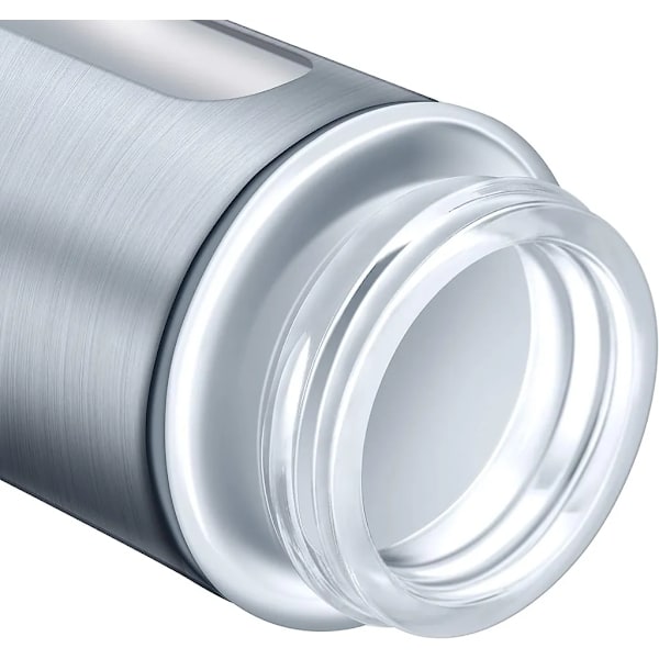 12 kryddburkar silver I Kryddströare rostfritt stål set 90ml I Med visningsfönster & justerbar ströarkontroll I Kryddburkar för kryddor/örter