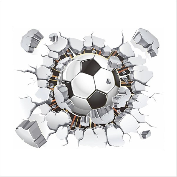 3d fotball veggklistremer Veggdekorasjon for stue Soverom