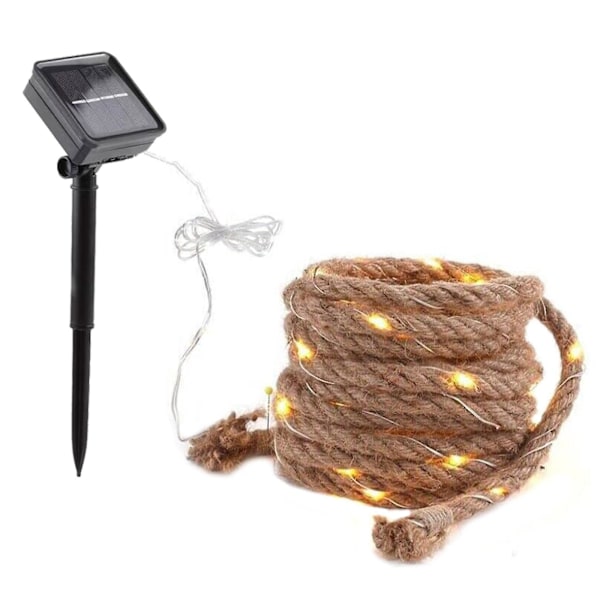 Reb lys 500 cm IP65 belyst lampe have lys med 100 LED'er varm hvid 3200 K til dekoration udendørs have terrasse balkon（flerfarvet）