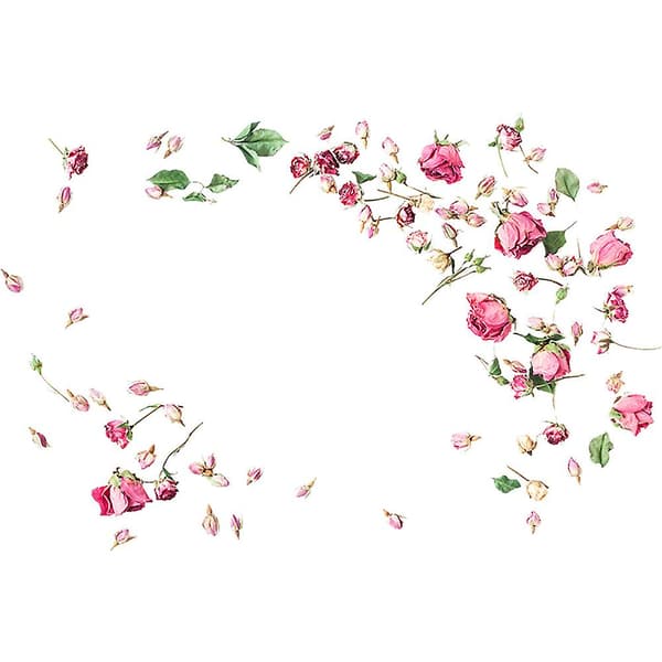 En uppsättning torkade blommor väggdekal Väggdekor Väggdekoration