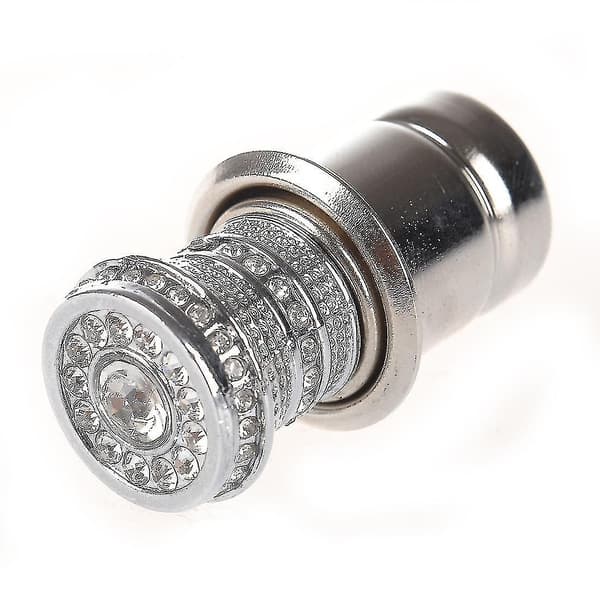 12v Auto Krystall Rhinestones Billadapter Tenning Sølv Wuqx