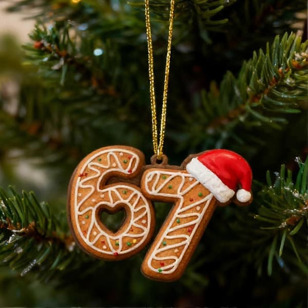 Santa Says Six Seven Julepynt 2025, Sjovt Julepynt 2025 3