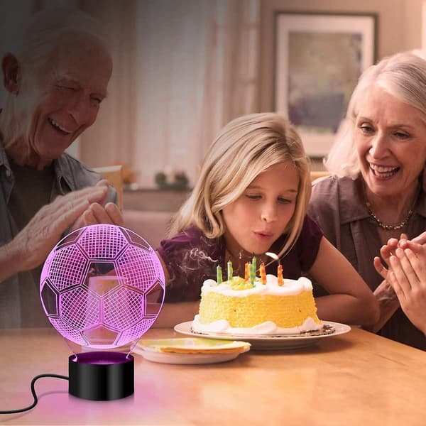 3D Illusion Natlampe 7-farvet Touch Control LED Natlampe Børns Acsergery