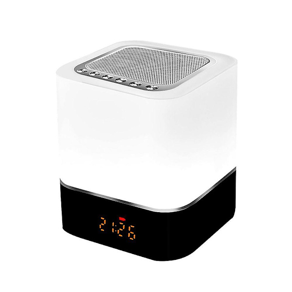Bluetooth-kaiutin Herätyskello 5 Yhdessä Led Kosketushimmennettävä Herätyskello Digitaalinen Mp3-soitin, Kaiutin, Usb Ja Bluetooth