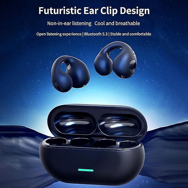 Smertefri brug Bluetooth trådløse øretelefoner Hifi Stereo Sound Earphones Noise Cancelling Sport Hovedtelefoner Lav latens Gaming Headsets Med opladningsetui