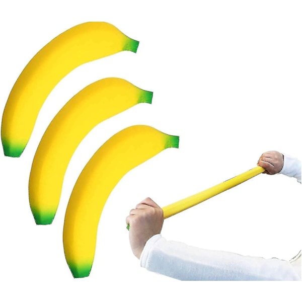 Squishy legetøj banan stress legetøj [3 pakke] strækbar banan squishy | Børns sandlegetøj | Strækbar banan legetøj