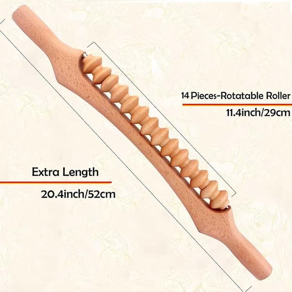 Muskelrulle, GuaSha Triggerpunkt Massager, Lymfdränage Cellulit Blaster för Kroppsdjupvävnad