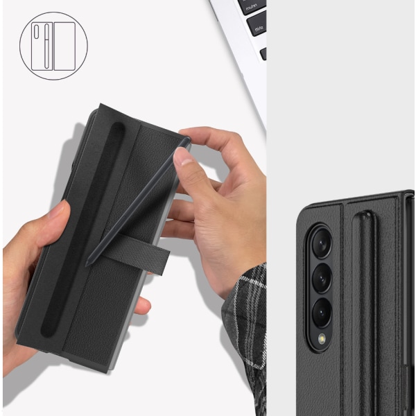 För Samsung Galaxy Z Fold case med case svart ZFold3