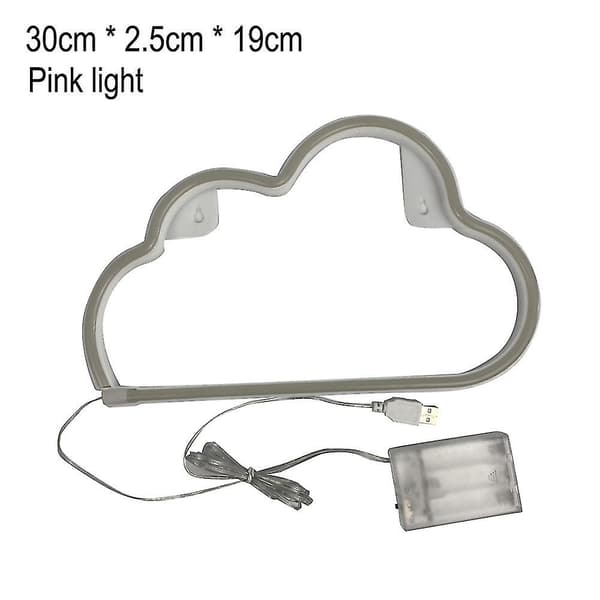 Led-modellering lampor, sovrumsdekoration, hög ljus neon, molnhängande lampor（stil4）