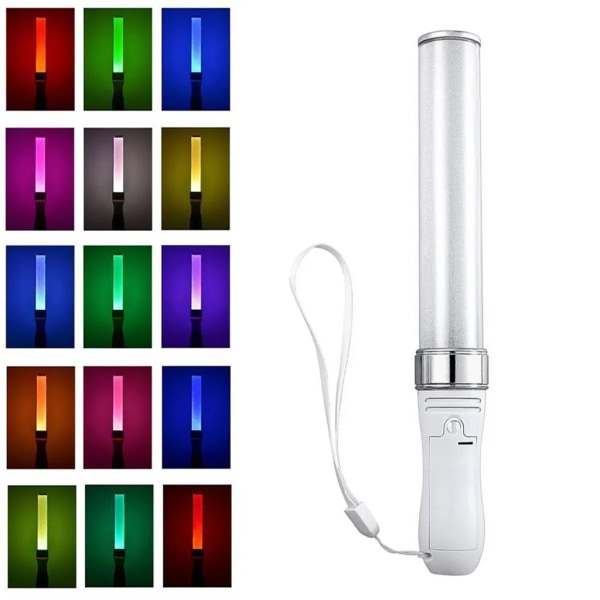LED-ljusstavar LED-ljusstavar 15 färger Bytbara Poi-ljusstavar för fester, konserter, bröllop, fester
