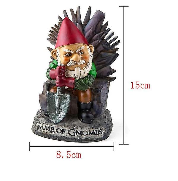 Trädgårdstomte, handmålad väderbeständig keramisk gräsmatta tomte