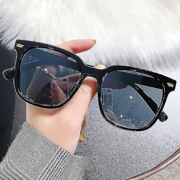 Sommer Firkantede Solbriller Til Dame Fashion Trendy Style Solbriller Vintage Shades Briller Uv400 Beskyttelse Streetwear Briller（C）