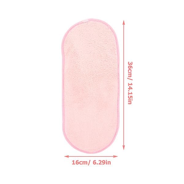 5 stk. Ansigtsvaskeservietter Bærbare Ansigtshåndklæder Makeupfjerner Klude til Ansigt Camping Ansigtshåndklæder（36X16cm，Pink）