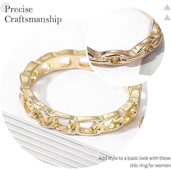 Knuckle Ring Set i Guld, Stapelbara Fingerringar, Pärla, Midi Storlek, Knuckle Ring Set för Kvinnor och Flickor, 10 Stycken