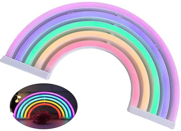 Premium Regnbue LED Neonlys Skilt Soverom Vegglys