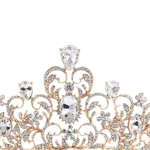 Gotiske kroner til piger - Vintage barok dronning tiara til bryllup, skønhedskonkurrence, bal hovedbeklædning