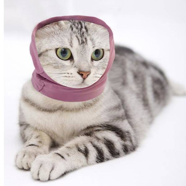 Skønhedsørevarmere til katte og hunde, varme, støjreducerende, højelastiske, bløde og lydisolerede ørevarmere til kæledyr（M，Pink）