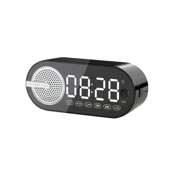 Älykäs herätyskello Bluetooth-äänellä (musta)