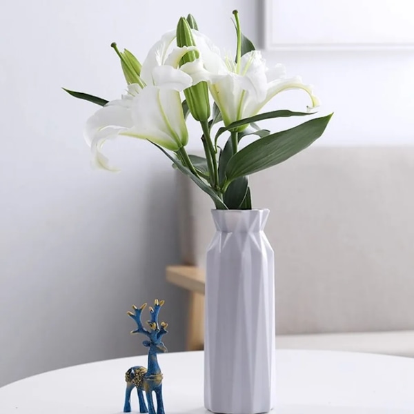 PP Blomvas, minimalistisk design för heminredning, öppen spis, sovrum, kök, vardagsrum, mittpunkter, kontorsbord (Nordisk grå, 900)
