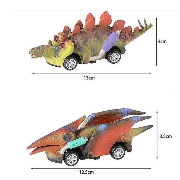 6 stk. Dinosaur Biler Træk Tilbage Legetøj Køretøj Sæt Mini Dyr Bil Fødselsdag Gave barn