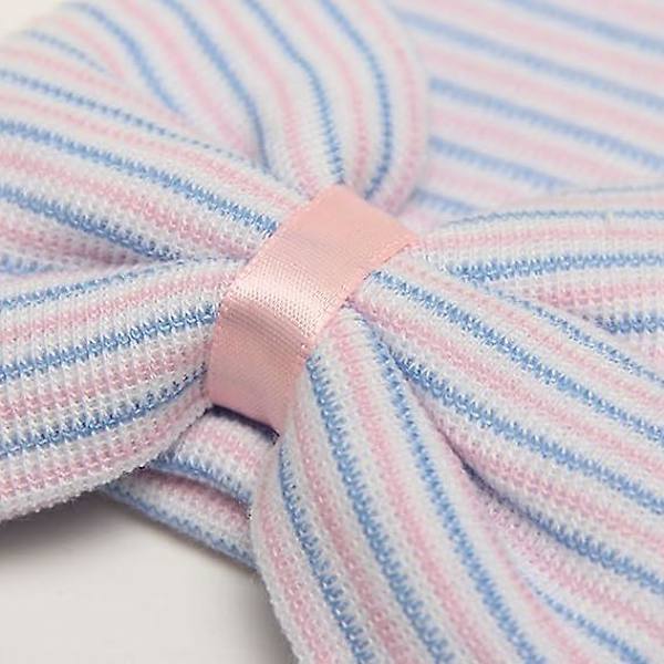 Dww-4stk-Nyfødte babyhatter Sykehuslue Beanie-luer for babyer fra 0 til 6 måneder