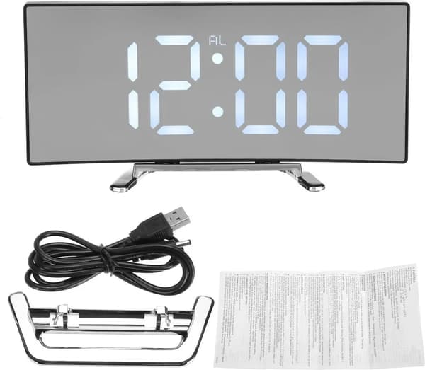 Växande LED digital väckarklocka, snooze, LED-display, väckarklocka, bordsklocka