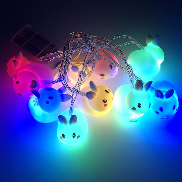 Easter Bunny LED String Lights 10 Lights 1.65m Battery-Powered For Decorative（MR）