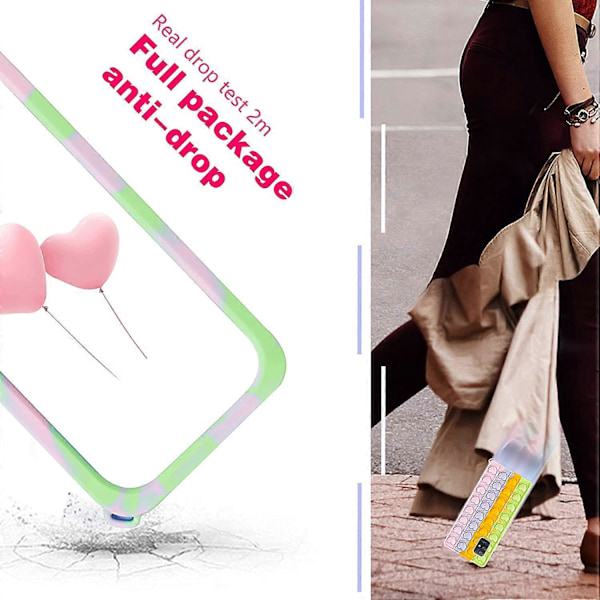 Trendig och rolig Samsung Galaxy Note 20-fodral, silikonestetiskt tecknat roligt sött coolt fidget unikt designer roligt skyddande fodral för pojkar flickor kvinnor