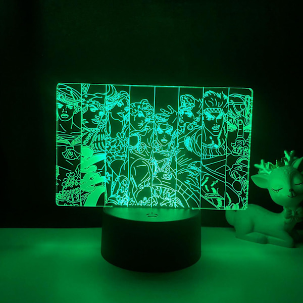 3D illusjonslampe Anime JoJo's Bizarre Adventure Ni