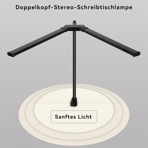 Kaksi LED-pöytävalaisinta, portaattomasti himmennettävä, USB-pöytälamppu