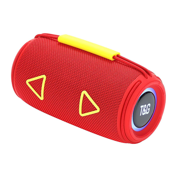 Bluetooth-högtalare utomhus bärbar ridning cylinder färgglada lampor handhållen subwoofer gåva högtalare utförsäljning（röd）