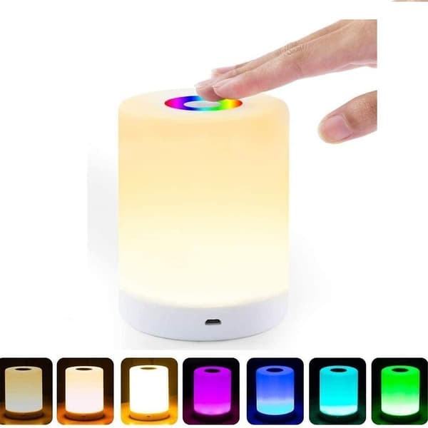 Nattlys Bluetooth-høyttaler, Bluetooth-høyttaler bordlampe, bærbar nattlys