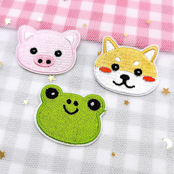 Dww-Bear broderet stofpatch 11 stykker-sød