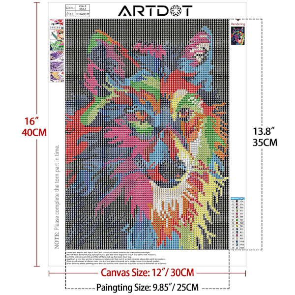 4 Set 5d Diamantmålningssatser för vuxna, Djur Diamantkonst för Hemvägg Dekor Present (30 X 40cm)