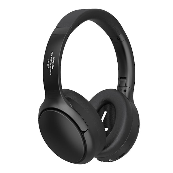 Langattomat kuulokkeet Bluetooth 5.3 Kuulokkeet 40 mm:n ajuri Nopea lataus Mikrofonilla Aktiivinen melunvaimennus Kuulokkeet, C（Musta）