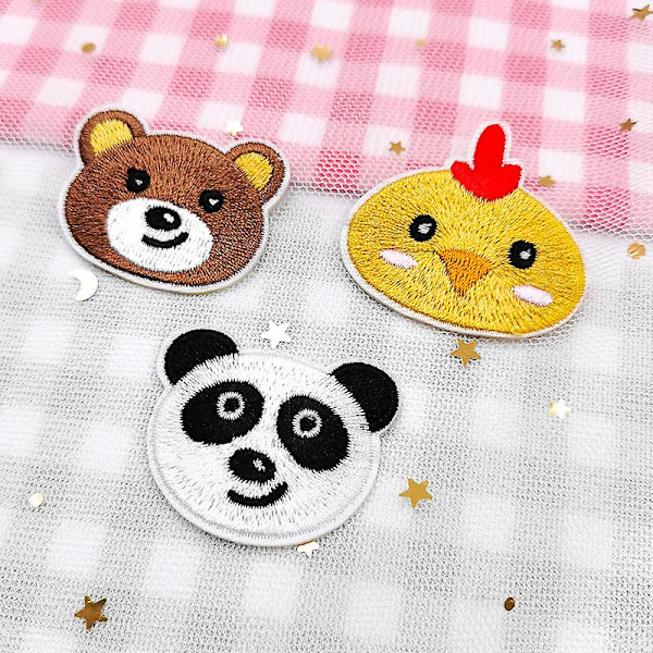 Dww-Bear broderet stofpatch 11 stykker-sød
